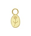 Carnation Birth Flower Silver Charms CH-335